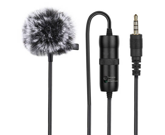 PULUZ Microfone Clip 3.5mm Jack - 6m