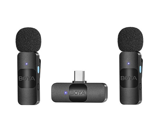 BOYA Microfone Lapela Duplo Wireless BY-V20 USB-C