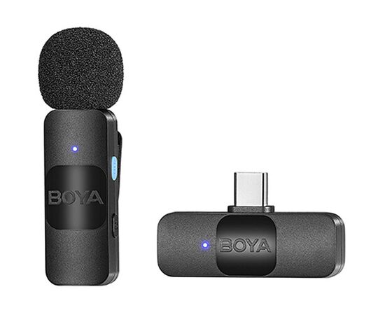 BOYA Microfone Lapela Wireless BY-V10 USB-C