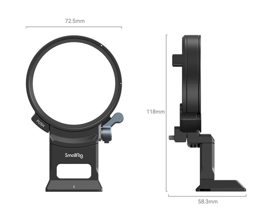 SMALLRIG 4424 Sapata Rotativa Horizontal para Vertical para Sony Alpha 7C II / Alpha 7CR