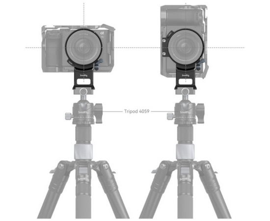 SMALLRIG 4424 Sapata Rotativa Horizontal para Vertical para Sony Alpha 7C II / Alpha 7CR