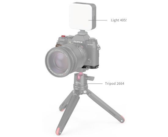 SMALLRIG 4784 L-Shape Grip Madeira Fujifilm X-T50 - Preto