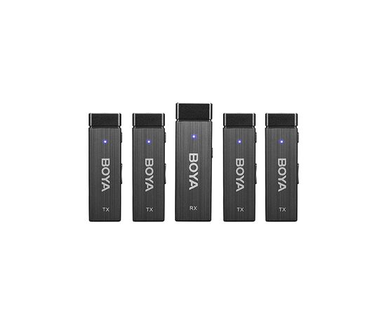 BOYA Sistema de 4 Microfones de Lapela Wireless BY-W4