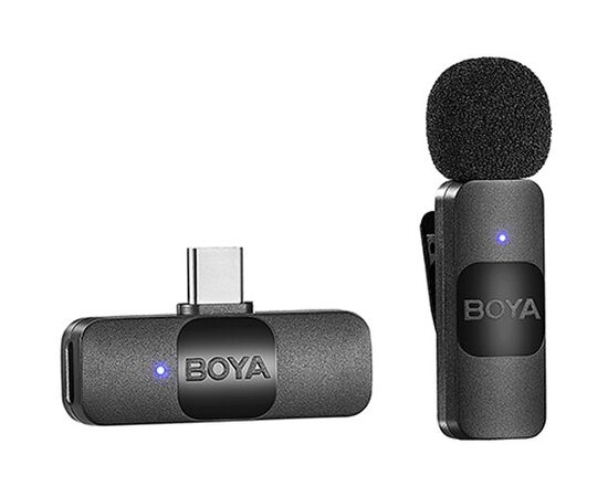 BOYA Microfone Lapela Wireless BY-V10 USB-C