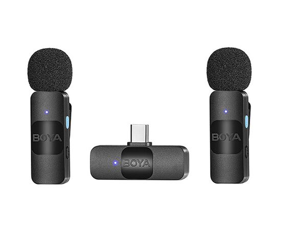BOYA Microfone Lapela Duplo Wireless BY-V20 USB-C