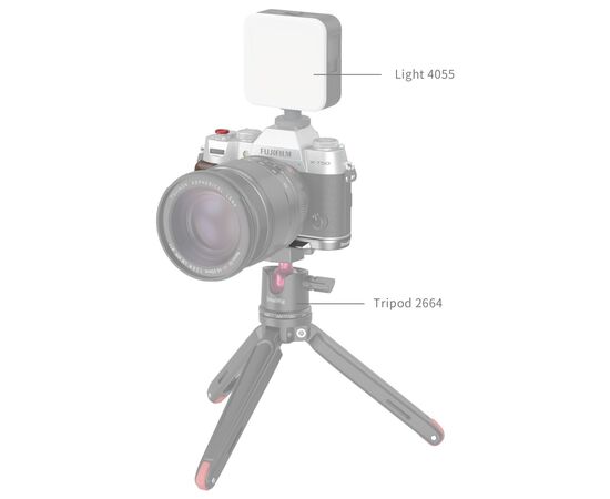 SMALLRIG 4735 L-Shape Grip Madeira Fujifilm X-T50 - Prata