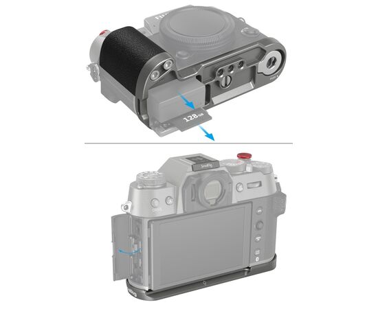 SMALLRIG 4712 L-Shape Grip Silicone Fujifilm X-T50 - Grafite