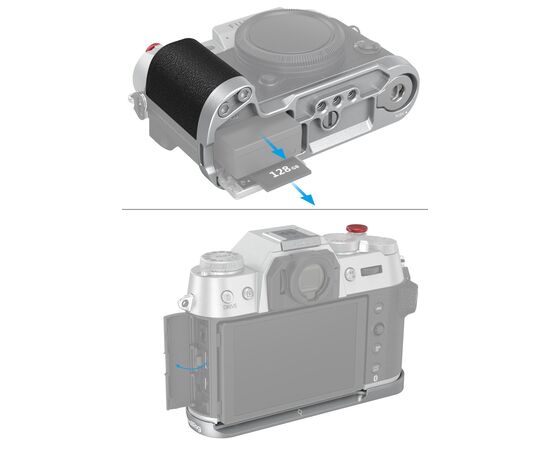 SMALLRIG 4713 L-Shape Grip Silicone Fujifilm X-T50 - Prata