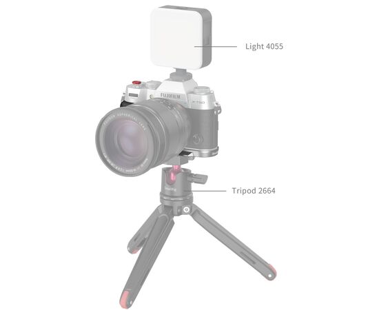 SMALLRIG 4713 L-Shape Grip Silicone Fujifilm X-T50 - Prata