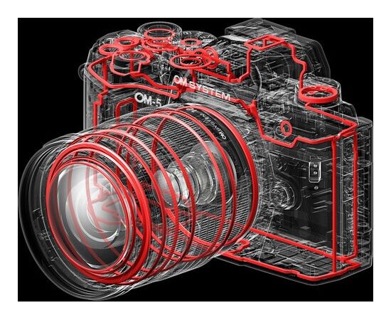 OM SYSTEM OM-5 (Preto) - Corpo OM SYSTEM OM-5 (Preto) - Corpo
