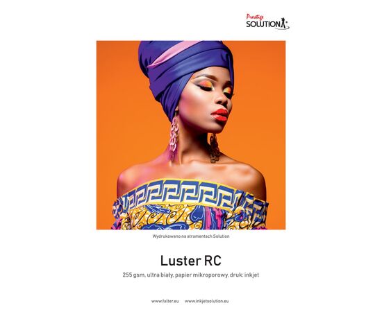 SOLUTION Papel para Impressora Jacto de Tinta PRESTIGE LUSTER RC A4 (255g/m2) - 100 Folhas