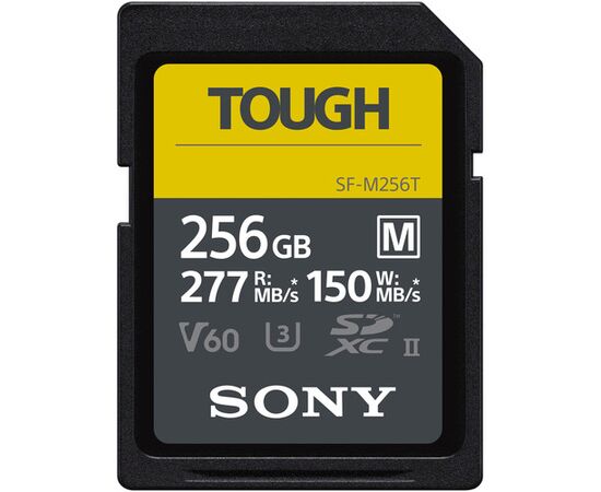 SONY Tough M SDXC SF-M128T 277MB/s Classe 10 V60 U3 UHS-II 4K - 256GB