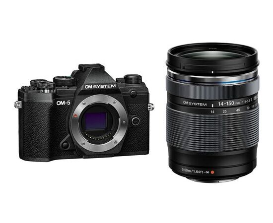 OM SYSTEM OM-5 (Preto) + 14-150mm f/4-5.6 II (Preto)OM SYSTEM OM-5 (Preto) + 14-150mm f/4-5.6 II (Preto)