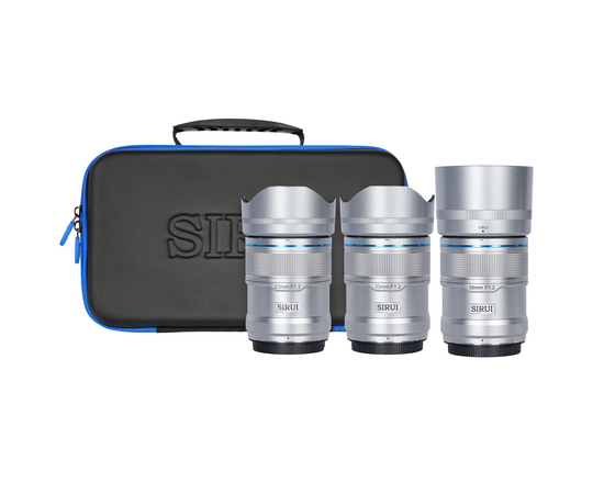 SIRUI Kit Sniper Series 23mm, 33mm, 56mm f/1.2 AF- Nikon Z (Silver)