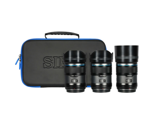 SIRUI Kit Sniper Series 23mm, 33mm, 56mm f/1.2 AF- Fujifilm X (Preto)