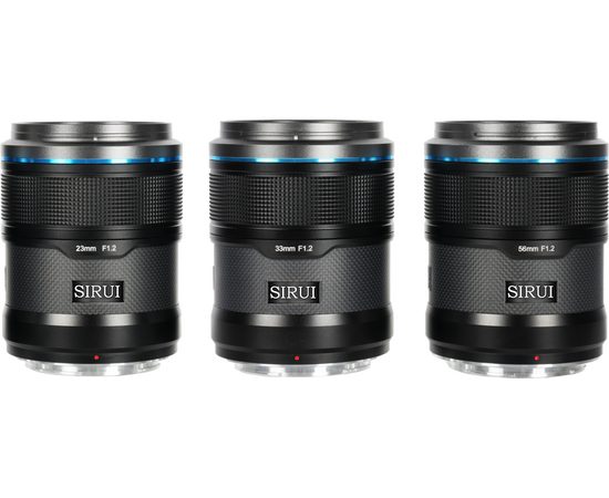 SIRUI Kit Sniper Series 23mm, 33mm, 56mm f/1.2 AF- Sony E