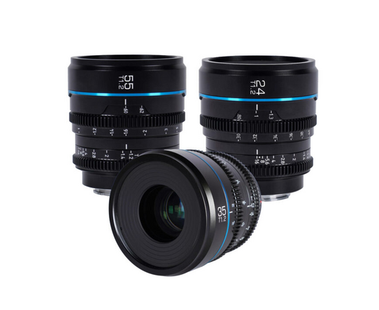 SIRUI Kit Nightwalker 24mm, 35mm, 55mm T1.2 S35 Micro 4/3