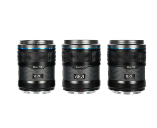 SIRUI Kit Sniper Series 23mm, 33mm, 56mm f/1.2 AF- Nikon Z (Preto)