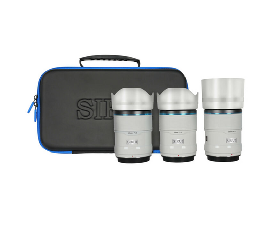 SIRUI Kit Sniper Series 23mm, 33mm, 56mm f/1.2 AF- Nikon Z (Branco)