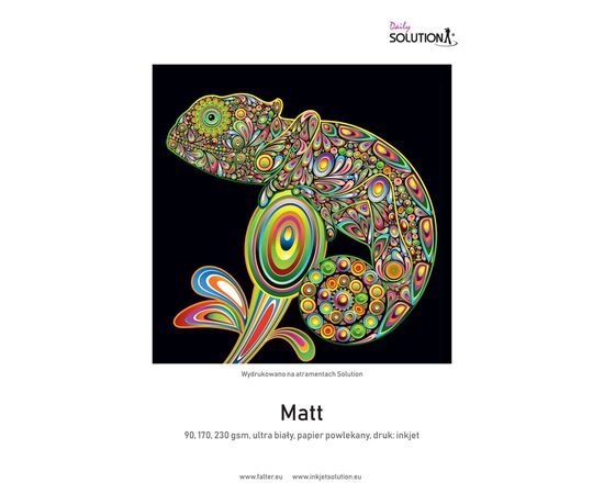SOLUTION Papel para Impressora Jacto de Tinta MATT Ultra White A3 (170g/m2) - 100 Folhas