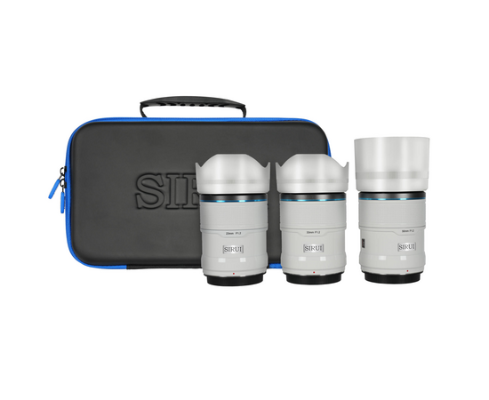 SIRUI Kit Sniper Series 23mm, 33mm, 56mm f/1.2 AF- Sony E (Silver)