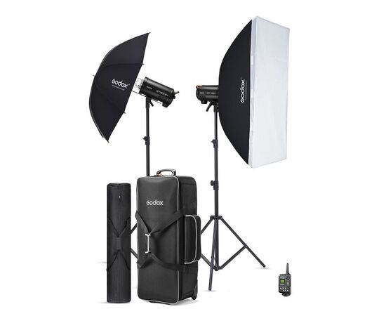 GODOX Kit Duplo Flash de Estúdio QT400IIIM 400W