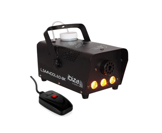 IBIZA Máquina de Fumo com LED e Comando 400W
