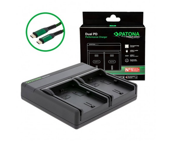 PATONA Carregador Dual PD Premium para LP-E6PATONA Carregador Dual PD Premium para LP-E6