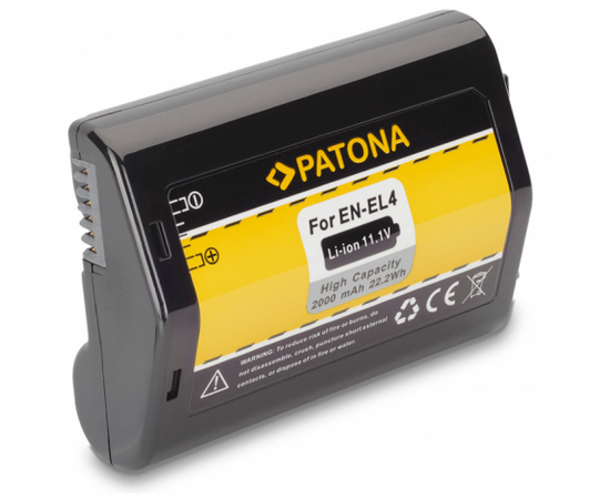 PATONA Bateria EN-EL4 2000mAh