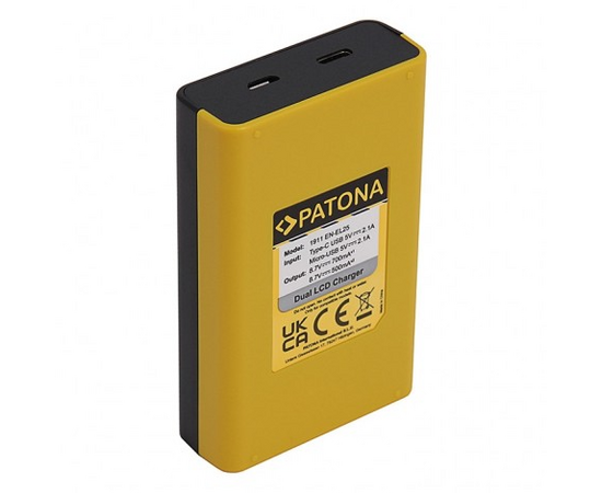 PATONA Carregador Duplo USB para Baterias Nikon EN-EL25