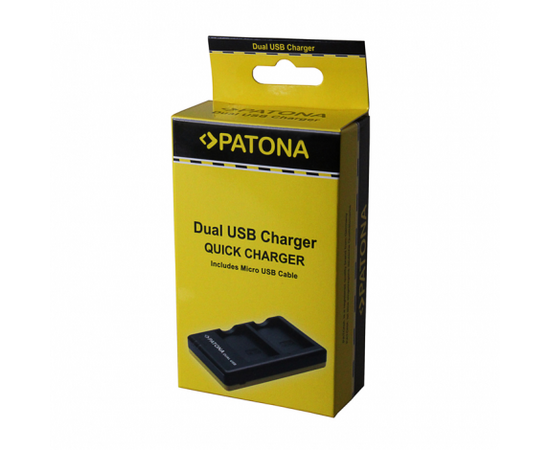 PATONA Carregador Duplo USB para Baterias Nikon EN-EL3 / EN-EL3e