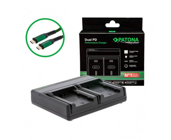 PATONA Carregador Dual PD Premium para NP-W235