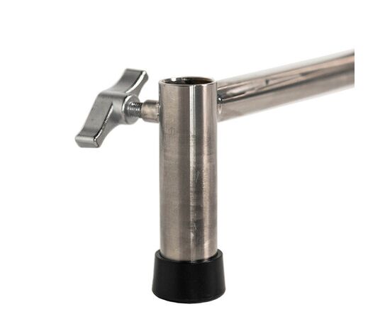 SAVAGE Kit C-Stand Aço Inoxidável 290cm com Braço Inclinável e Fundo Branco