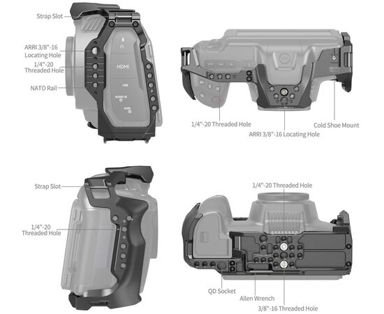 Cage para Blackmagic Design Cinema Camera 6K