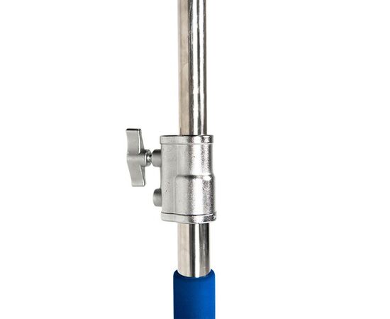 SAVAGE Kit C-Stand Aço Inoxidável 290cm com Braço Inclinável e Fundo Branco