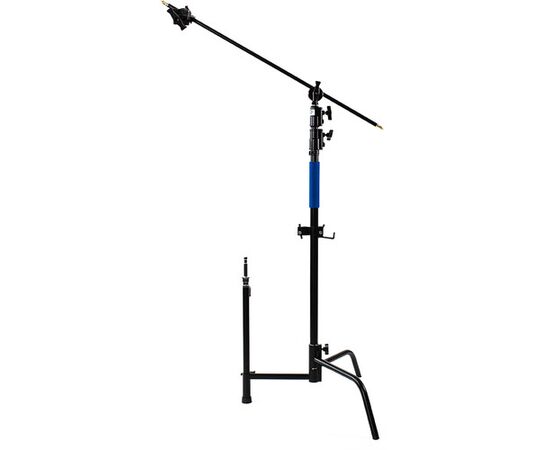 SAVAGE Kit C-Stand Aço Inoxidável 290cm com Braço Inclinável Preto