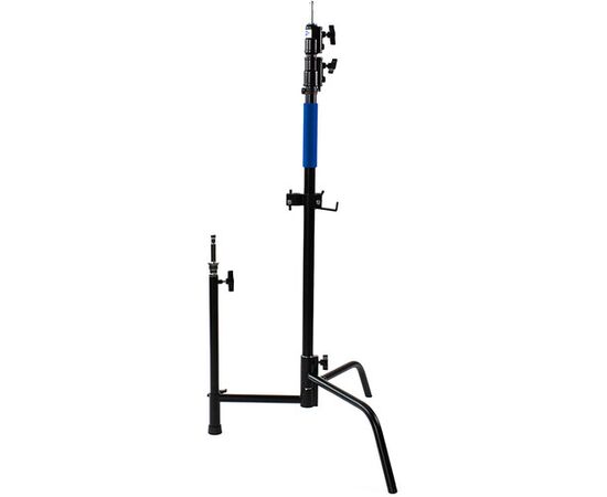 SAVAGE Kit C-Stand Aço Inoxidável 290cm com Braço Inclinável Preto