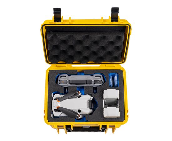 B&W Type 2000 Mala Rígida para DJI Mini 4 Pro (Amarelo)