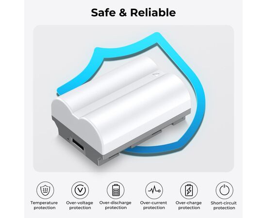 K&F CONCEPT Bateria com Carregamento USB-C NP-W235 2400mAh