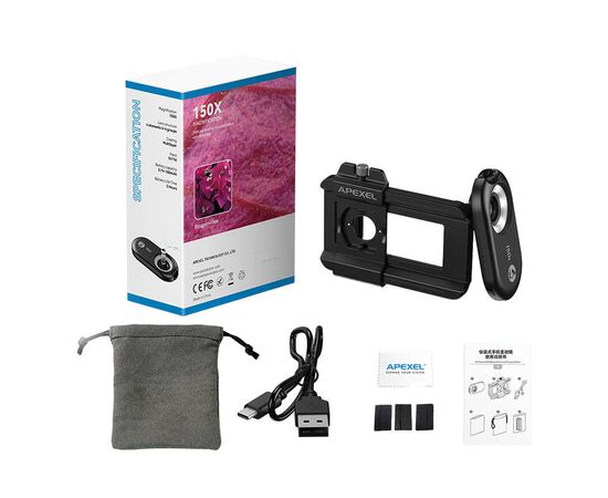 APEXEL Lente para Smartphone 150x Zoom APL-MS150