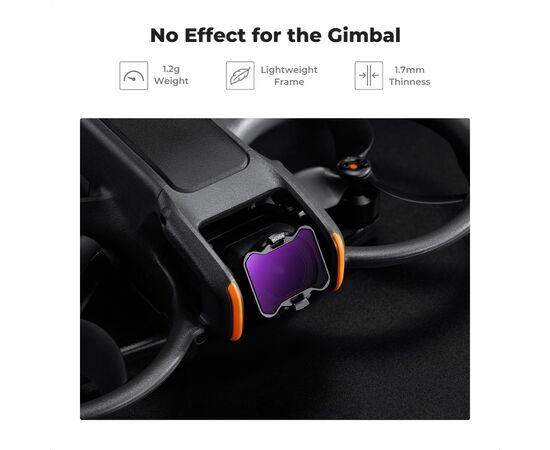 K&F CONCEPT Kit Filtros UV+PL+ND4+ND8+ND16+ND32 para DJI Avata 2