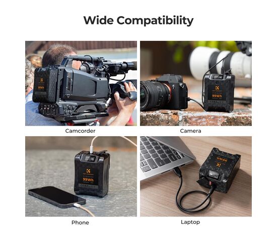 K&F CONCEPT Bateria 99Wh V-Mount 6700mAh
