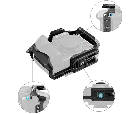 SMALLRIG 4825 Cage Kit HawkLock Quick Release para Panasonic Lumix GH7/GH6