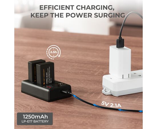 K&F CONCEPT Bateria LP-E17 1250mAh