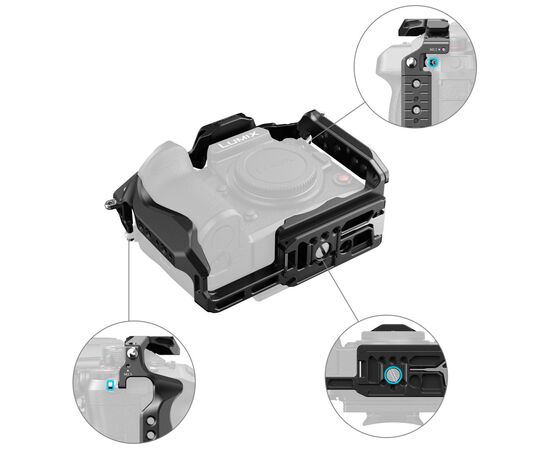 SMALLRIG 4824 Cage HawkLock Quick Release para Panasonic Lumix GH7/GH6