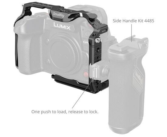 SMALLRIG 4824 Cage HawkLock Quick Release para Panasonic Lumix GH7/GH6
