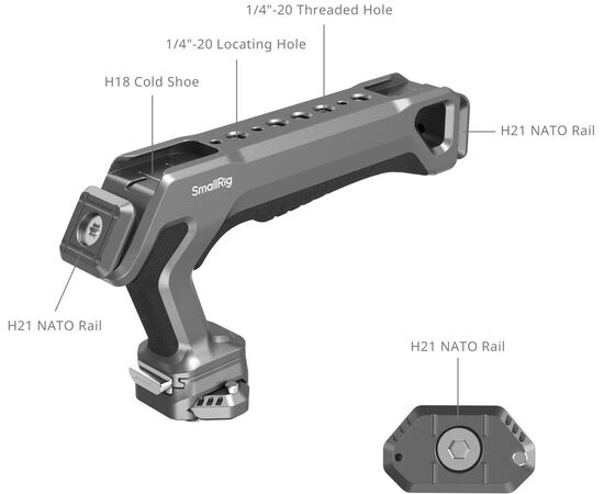 SMALLRIG 4483 Punho Superior HawkLock Quick Release H21