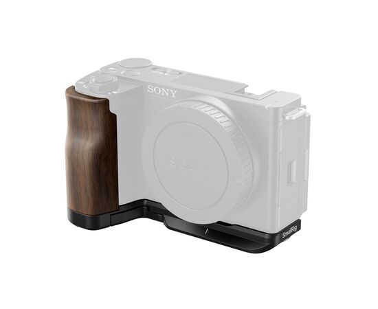 SMALLRIG 4864 L-Bracket com Punho de Madeira para Sony ZV-E10 II