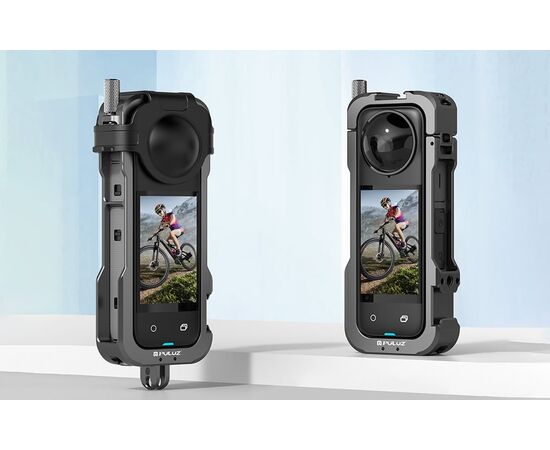 PULUZ ​Cage de Metal com Tampa de Lente para Insta360 X4