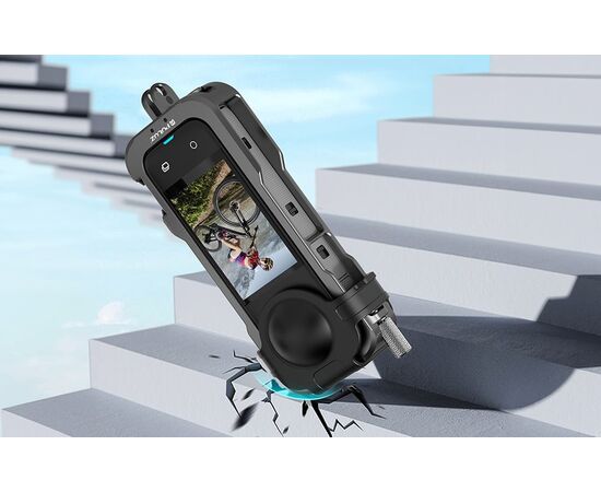 PULUZ ​Cage de Metal com Tampa de Lente para Insta360 X4